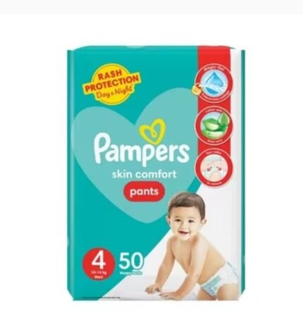 PAMPERS SKIN COMFORT DIAPER 4 SIZE 50 PIECE INSIDE A PACK