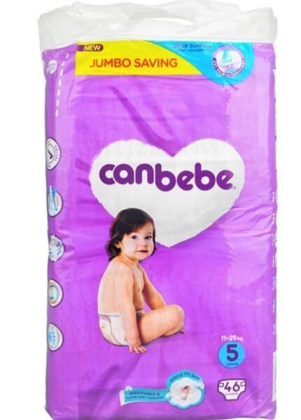 CANBEBE BABY DIAPER 5 SIZE 46 PIECE INSIDE A PACK