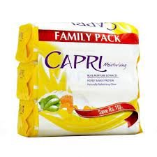 CAPRI MOISTURISING ALOE NUTURE SOAP 3 IN 1 PACK