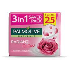 PALMOLIVE RADIANT GLOW SOAP 3 IN1 SAVER PACK