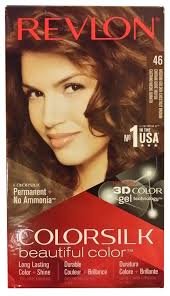 REVLON HAIR COLOUR NUMBER 46 MEDIUM GOLDEN CHESTNUT BROWN