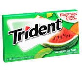 TRIDENT WATERMELON BUBBLE GUM