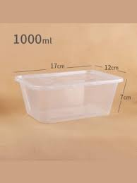 PLASTIC FOOD CONTAINER 1000MLX6PIECE PACK