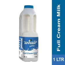 ANHAAR BLUE FULL CAREEM MILK 1LITRE BOTEL