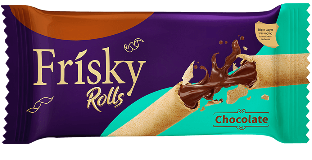 FRISKY CHOCOLATE WAFFER ROLL 86GRAM