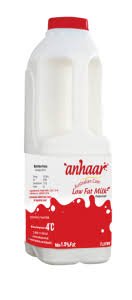 ANHAAR LOW FAT MILK 1LITRE BOTEL