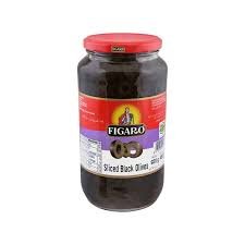 FIGARO SLICED BLACK OLIVES 180GRAM