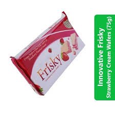 FRISKY STRAWBERRY WAFFER ROLL 75GRAM