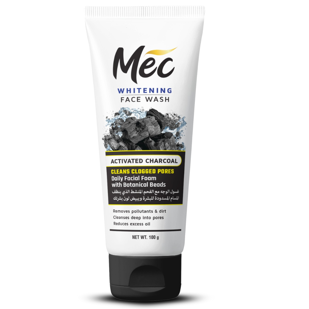 Mec Whitening Activated Charcoal Face Wash 100gm