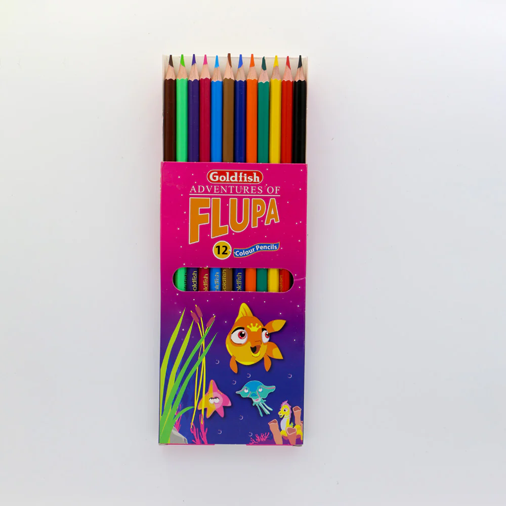 GOLDFISH COLOUR PENCIL FULL SIZE 12PCS PACK