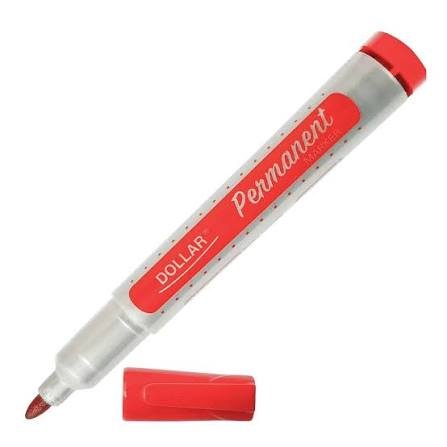 DOLLAR PERMANENT RED MARKER 1PCS PACK