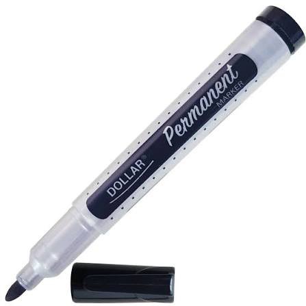 DOLLAR PERMANENT BLACK MARKER 1PCS PACK